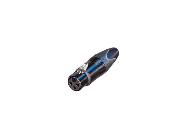 Neutrik 3 pin XLR Hun sort Hun XLR sort 